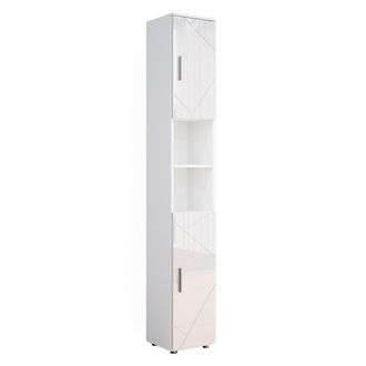 Vicco Armario De Ba&ntilde;o Irma, Blanco Alto Brillo, 30 X 192 Cm