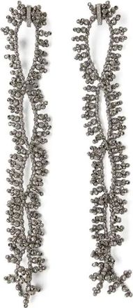 Brunello Cucinelli Orecchini con design a nodo - Argento