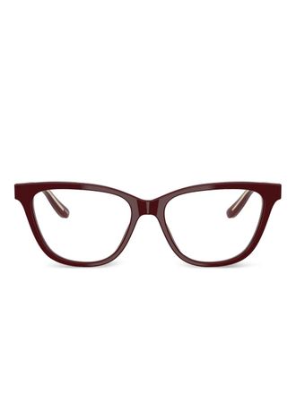 Giorgio Armani cat-eye glasses - women - Acetate - 53 - Bordeaux