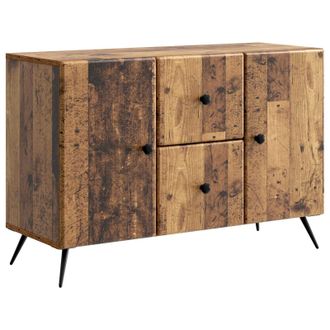 vidaXL Aparador Con Caj&oacute;n Madera Envejecida 89 X 34,5 X 60 Cm Vidaxl