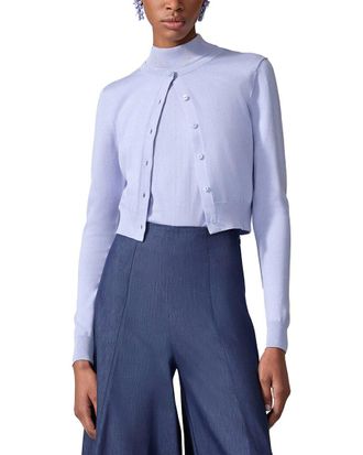 Carolina Herrera Silk-Blend Cardigan