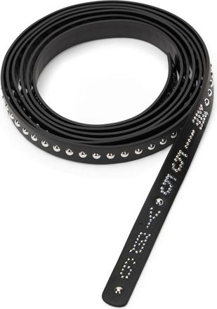 Red Valentino Verstelbare Riem met Noppen - Dames - Riemen - Zwart - ONE Size - Leer - Accessoires
