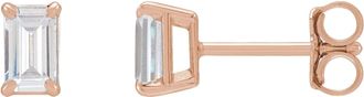 Diamond2Deal 3/4ct Lab-Grown Diamond Earrings Clarity SI, Color G-H, 14k Gold