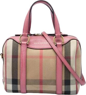 Burberry Borsa a mano Pre-owned in tela - - Pre-owned - Donna - Beige - ONE SIZE