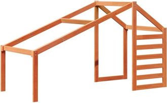 vidaXL Techo de cama infantil madera maciza pino marrón 188x97x113 cm Vidaxl