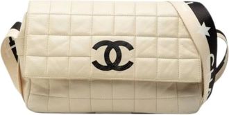 Chanel Pre-owned Cross Body Bags, female, Beige, Size: ONE SIZE Pre-owned Vintage Cross Body Bag