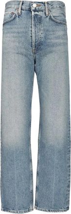 A Gold E Straight Jeans - Dames - Regular Fit Jeans - Blauw - W29 - Jeans