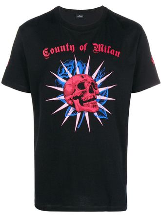 Marcelo Burlon T-shirt con stampa teschio - Nero