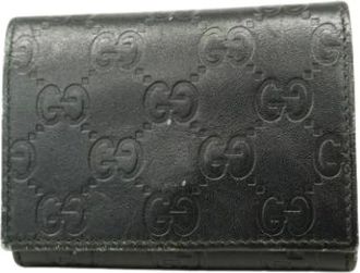 Gucci Pre-owned Wallets, female, Black, Size: ONE SIZE Pre-owned Business card case