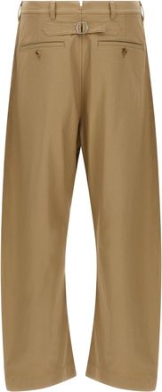 Comme Des Gar&ccedil;ons Mens Beige Cotton Casual Pants