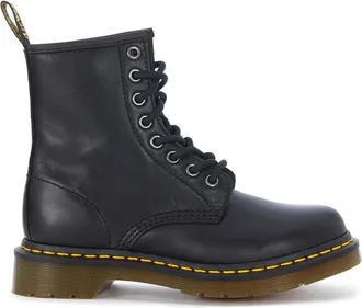 Dr. Martens Anfibio leren laarzen met chunky zool - Dames - Veterlaarzen - Zwart - 36 EU - Leer - Schoenen