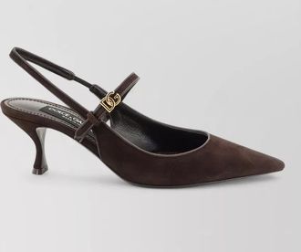 Dolce & Gabbana suede slingback pumps