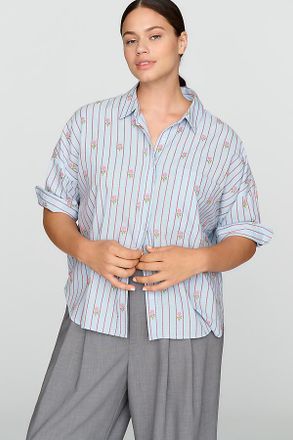 Maeve Mabel Boxy Oxford Shirt Top
