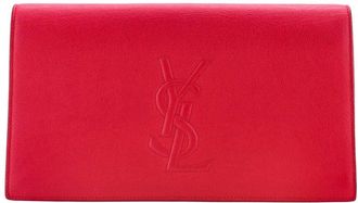 Saint Laurent Pink Leather Belle De Jour Clutch Large (Authentic Pre-Loved)