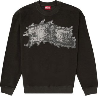 Diesel Felpa con stampa graffiti - Nero