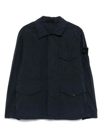 Stone Island Smerigliato Ghost jack - Blauw