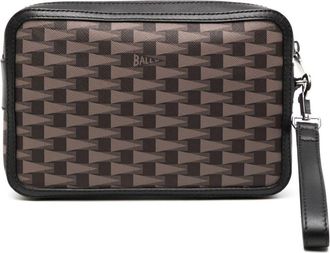 Bally patterned clutch bag - Brown