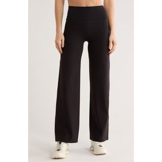 Zella Serenity High Waist Straight Leg Pants in Black at Nordstrom Rack, Size X-Small