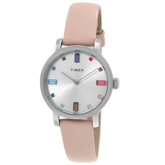 Timex Transcend Quartz Crystal Silver Dial Ladies Watch TW2W46200