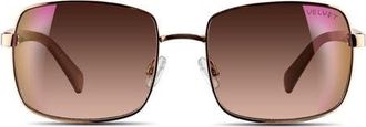 Velvet Eyewear Ruby Sunglasses in Rose Gold 1 at Nordstrom