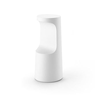 Plust Taburete De Bar Dise&ntilde;o Moderno 75cm Polietileno Interior Exterior Fura S1 - Blanco