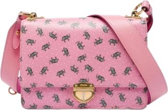 Prada Pre-owned Vintage Crossbody Bag - Dames - Vintage Schoudertas - Roze - ONE Size - Leer - Vintage