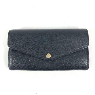 Louis Vuitton Monogram Empreinte Black Noir Monogram Empreinte Long Wallet (Bi-Fold) (Pre-Owned)