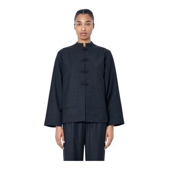 R&oacute;he Pankou Sluiting Jas - Dames - Jassen - Zwart - Maat: 2XS Wol