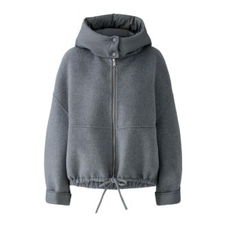 Oui Winterjassen - Dames - Jassen - Grijs - Maat: S Wol