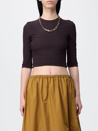 Pinko Top crop in crepe di cotone