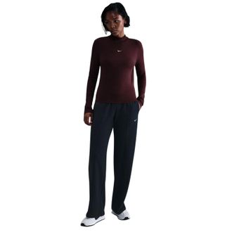 Nike Dames-trainingsjack met logo en hoge kraag (Bourgondi&euml;)