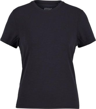 Stoic MerinoMesh150 SadjemSt. T-Shirt Merinoshirt f&uuml;r Damen | schwarz/blau