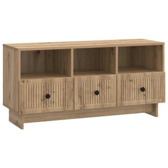 vidaXL Mueble De Tv Con Caj&oacute;n Roble Artesanal 102 X 34,5 X 50 Cm Vidaxl