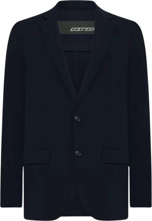 Roberto Ricci Design Blazer monopetto stretch - Heren - Blazers - Blauw - S - Leer - Jassen