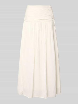 Gina Tricot Maxirock mit Raffungen in Offwhite, Gr&ouml;&szlig;e 36
