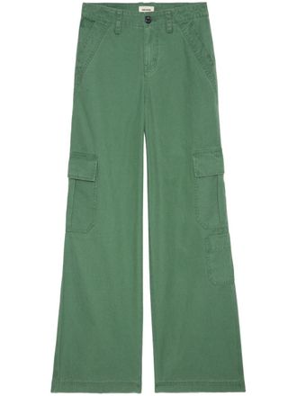 Zadig&Voltaire straight-leg trousers - women - Cotton - 34 - Green