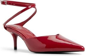 Aldo Feliccia Ankle Strap Pump in Red at Nordstrom, Size 6.5