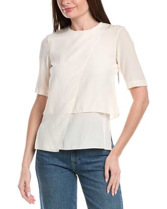 Akris Silk Solid Blouse
