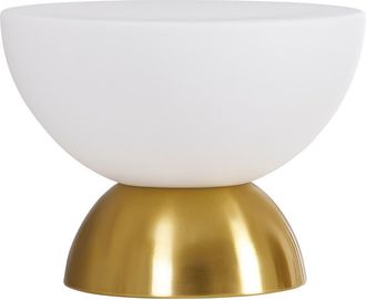 Brightech Lamina 5 Double Dome Dimmable LED Table Lamp With Gold Brass Accent at Nordstrom