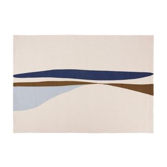 Maisons du monde Alfombra de exterior crudo, verde y azul 160x230 cm