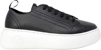 A|X Armani Exchange Schoenen, Dames, Zwart, 40 EU, Leer, Low Top Sneakers