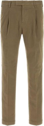 Pantaloni Torino Khaki Tapered Pleated Trousers