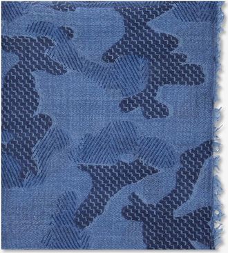 Friendly Hunting Stola aus Kaschmir Intarsia Camouflage