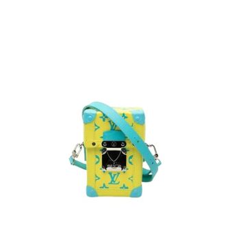 Louis Vuitton Pre-owned Mini Crossbody Bag - Dames - Pre-owned - Geel - Maat: ONE Size Leer