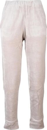Mama B. Chenille Trousers with Relaxed Fit and Tapered Leg