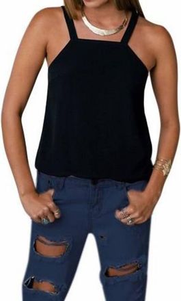 Minkpink Paper Planes Apron Style Cami In Black