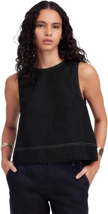 Madewell Suki Top Womens Black Sleeveless Blouse Pullover Preppy KFC1239