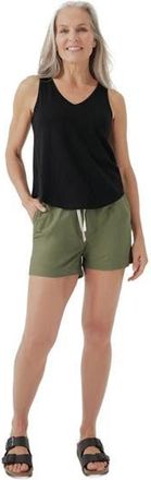 Pact Organic Featherweight Slub Reversible Tank in Black at Nordstrom, Size Large