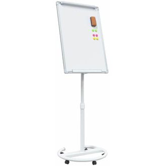 vidaXL Pizarra blanca magnética Blanco y gris 62 x 62 x 195 cm EPS vidaXL