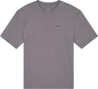 A|X Armani Exchange Tops, Heren, Grijs, XS, Katoen, T-shirt met korte mouwen